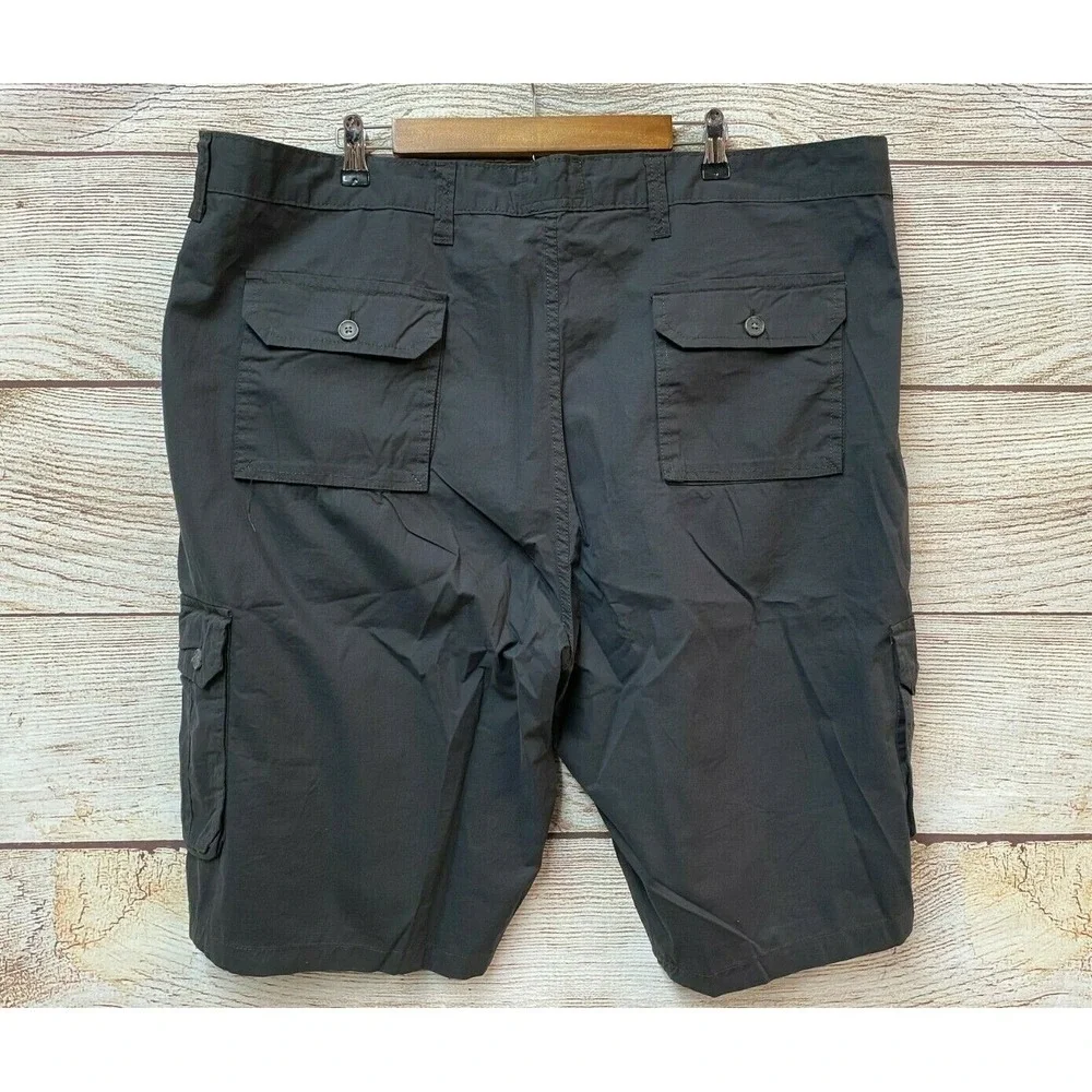 Alexander Julian Cargo Shorts Big Mens Size 46 Grey Thin Lightweight Shorts New